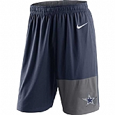 Men's Nike Dallas Cowboys Navy NFL Shorts FengYun